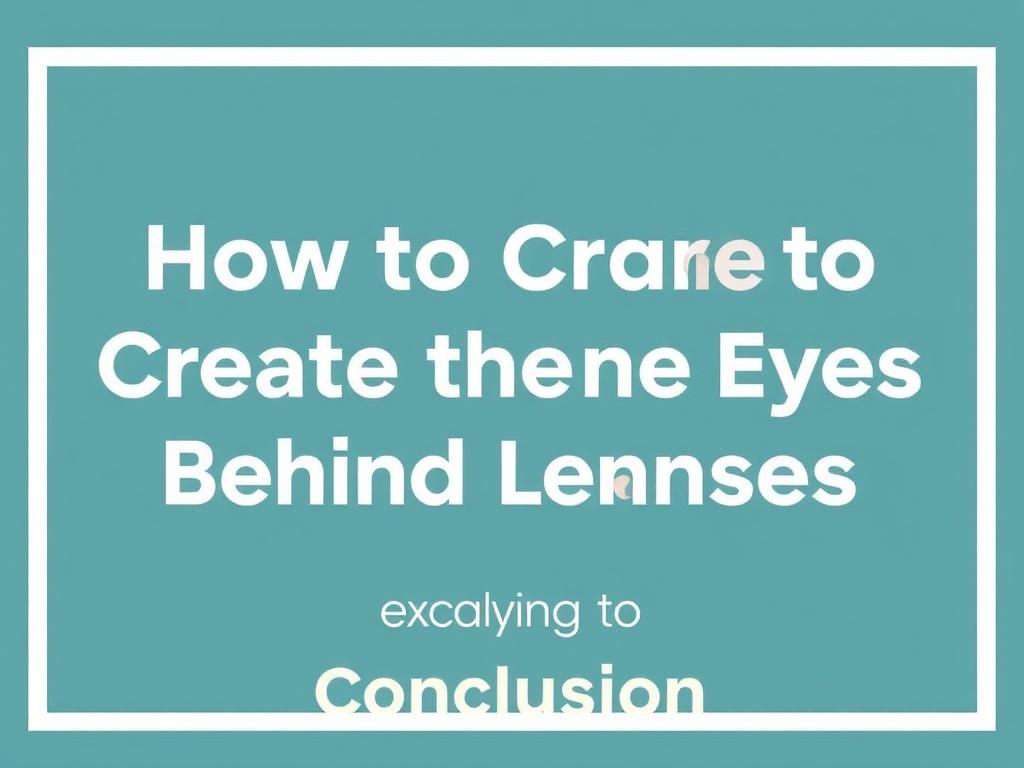     Make para Óculos: Como Produzir os Olhos sob as Lentes. Conclusão