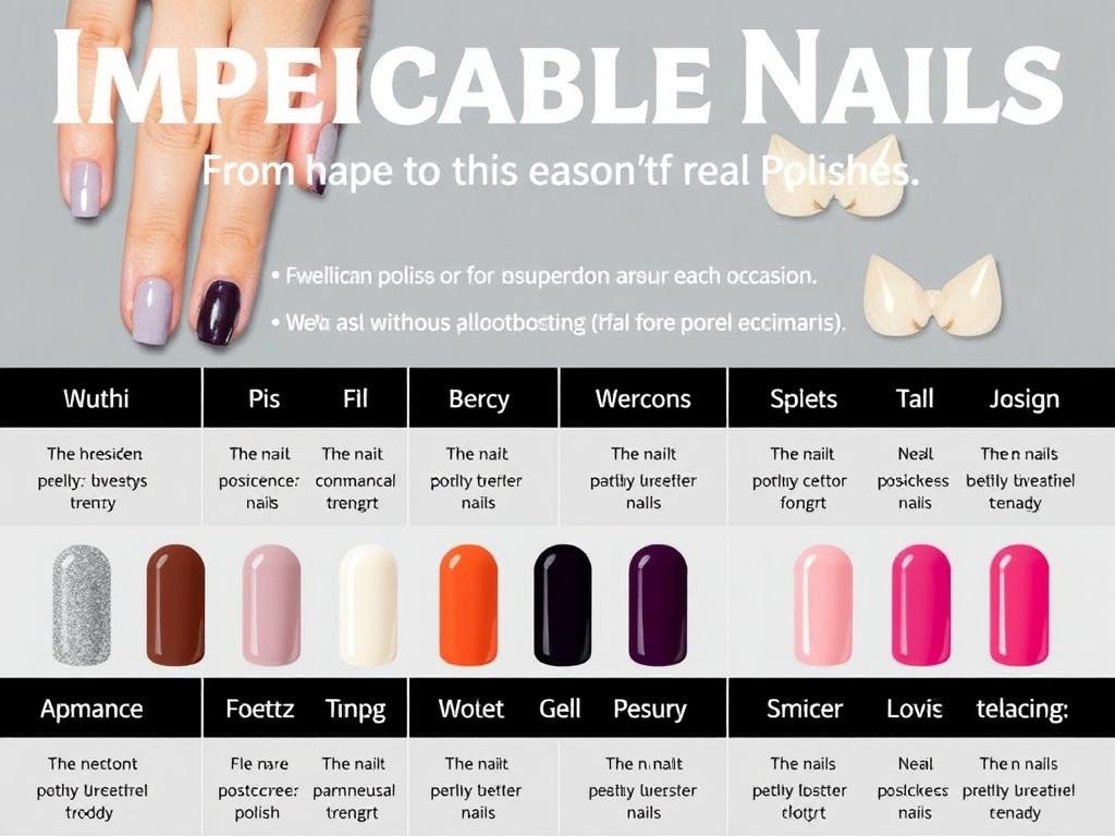     Unhas Impecáveis: Dos Formatos aos Esmaltes da Temporada. Tabela prática: que esmalte usar conforme ocasião