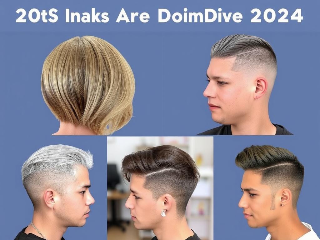     Cortes de Cabelo que Estão Dominando 2024. Resumo visual: mapa rápido de tendências